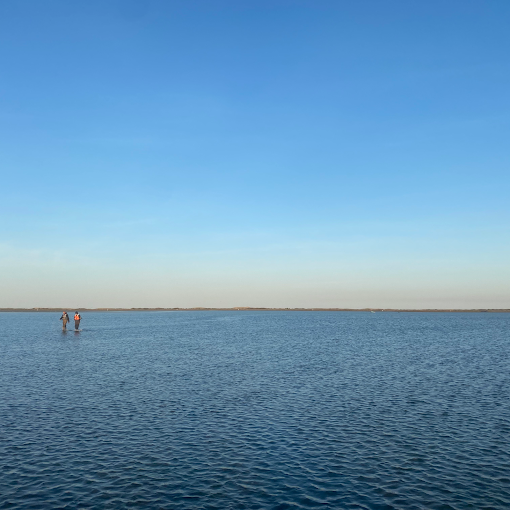 Jet ski heading south toward Assateague Island