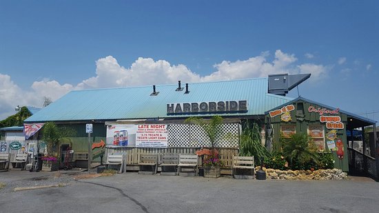 Harborside Bar & Grill — right next door to OCA Watersports in Ocean City MD