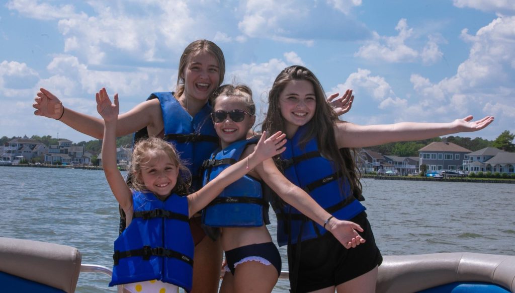 Pontoon cruising OC bay