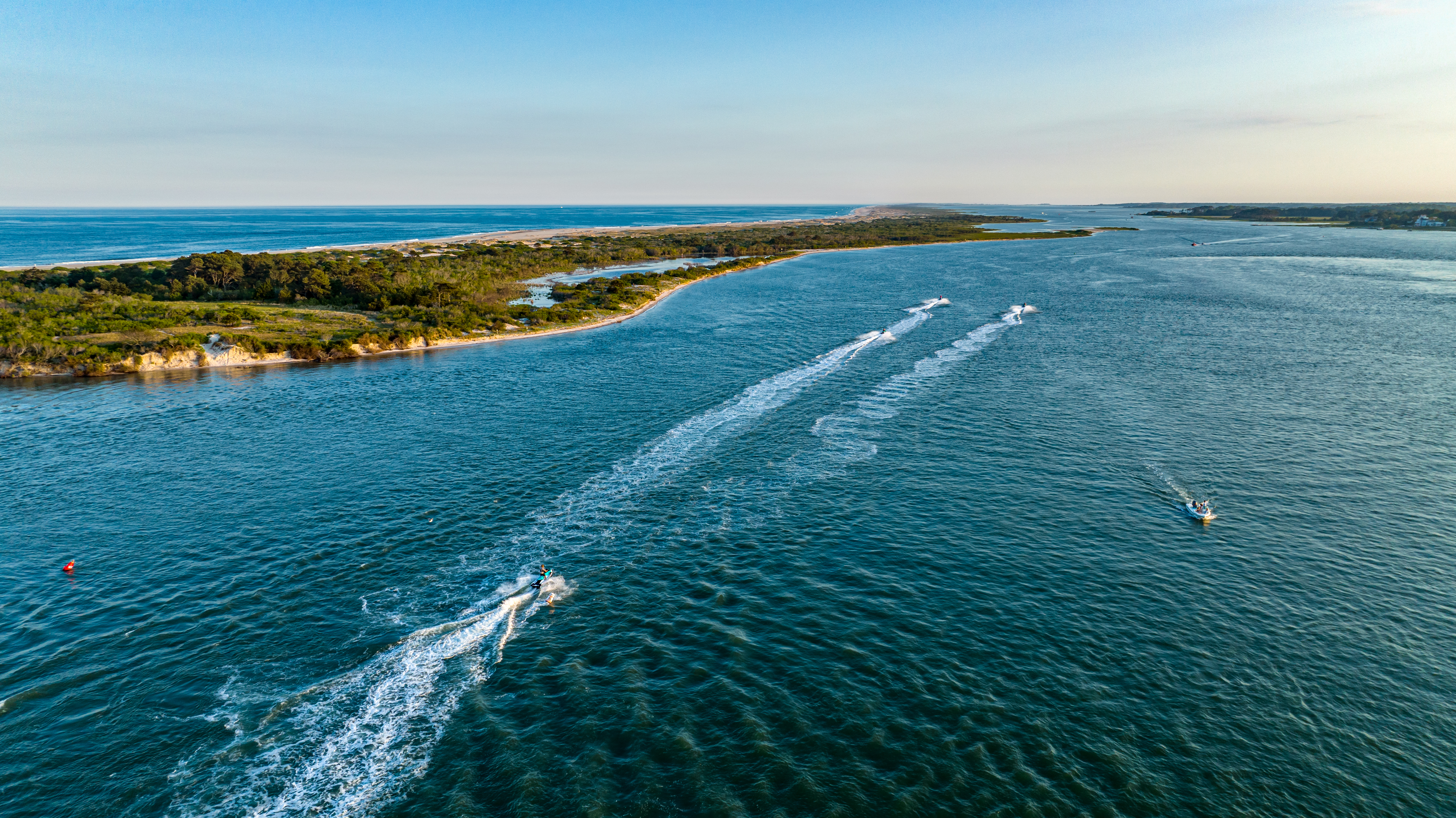 Sunset over Ocean City Maryland bay